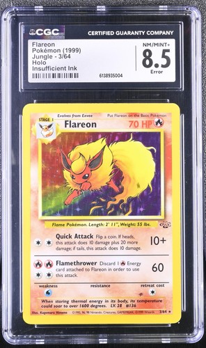 Flareon (Unlimited) graded CGC 8.5 for sale on eBay