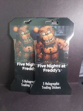 Five Nights at Freddy's Holographic Stickers x2 Packs Lot