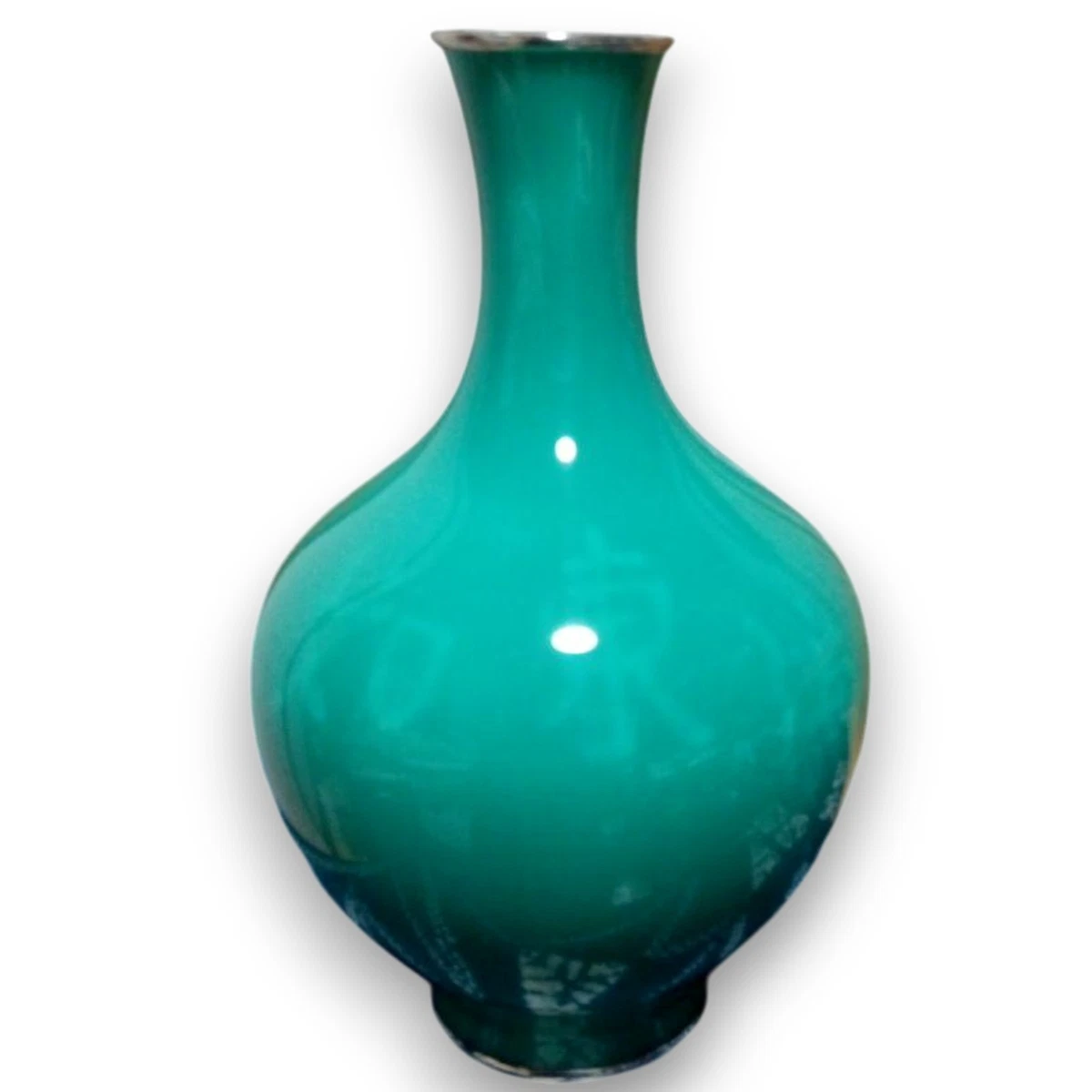 绿色景泰蓝日本古董花瓶| eBay