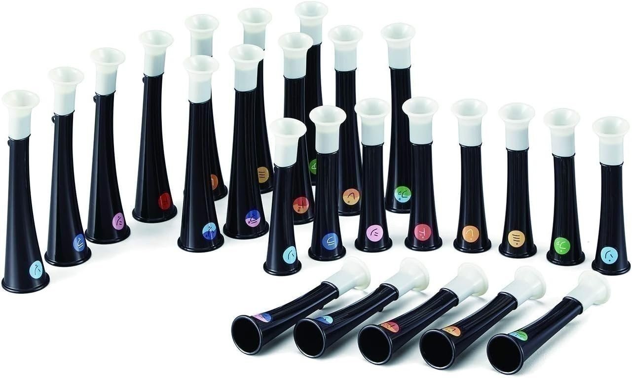 Комплект хроматических хоровых рожков SUZUKI CH-25W на 25 нот с футляром