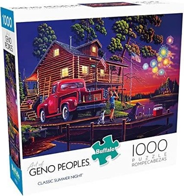 Buffalo Games jigsaw puzzle;  Classic Summer Night by Geno Peoples;  1000 pcs