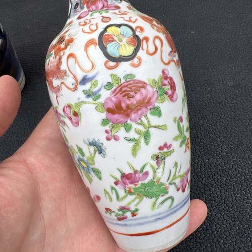 Pair Of Antique Chinese Famille Rose vases Chinese porcelain - Picture 11 of 14
