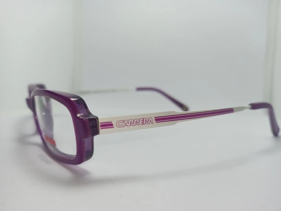 Gafas Carrera CA6136 S3N Púrpura/Blanco 49-16 Unisex Hecho a Mano Acetato Italia Foto 4 de 4