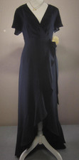 Altar'd State Dress Womens Small Ruffle Wrap Maxi Short Sleeve NWT Formal