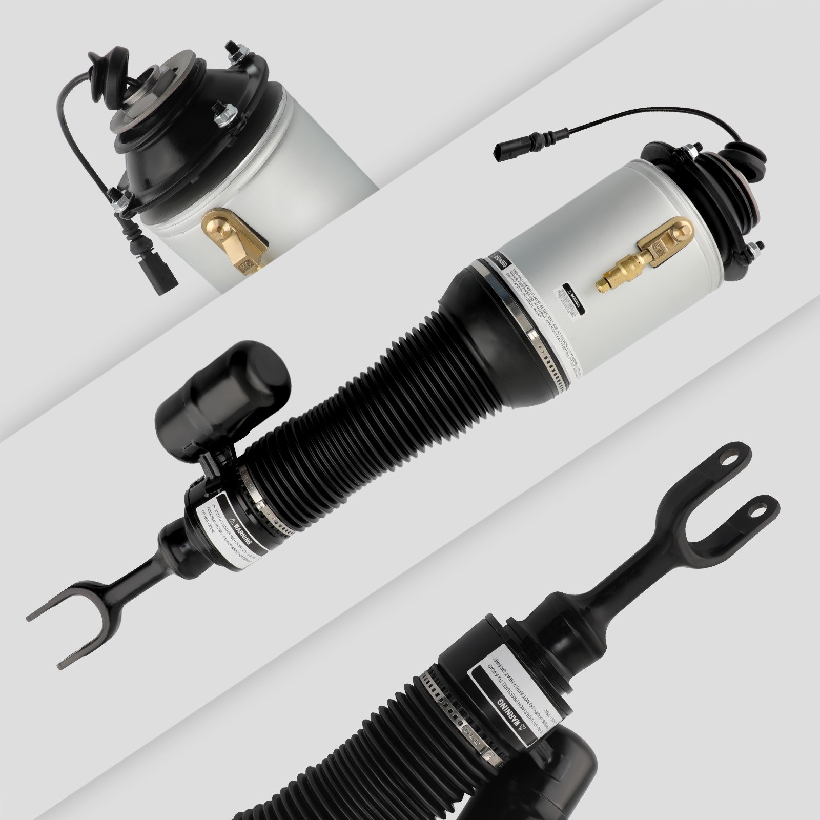 2x Air Suspension Shocks For Bentley Continental GT Flying Spur Phaeton 06-12