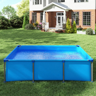690 Gal Round Metal Frame Pool Outdoor Backyard Family Swimming Pool
