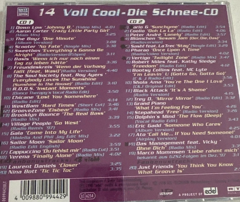 2CD GZSZ GUTE ZEITEN SCHLECHTE ZEITEN VOL. 14 - DIE SCHNEE CD (NEUWERTIG) - Bild 2 von 2