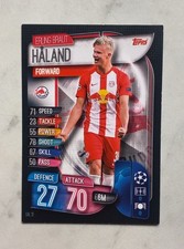 2019/2020 Topps UCL Match Attax Erling Haaland Rookie Card RC #SAL13. rookie card picture