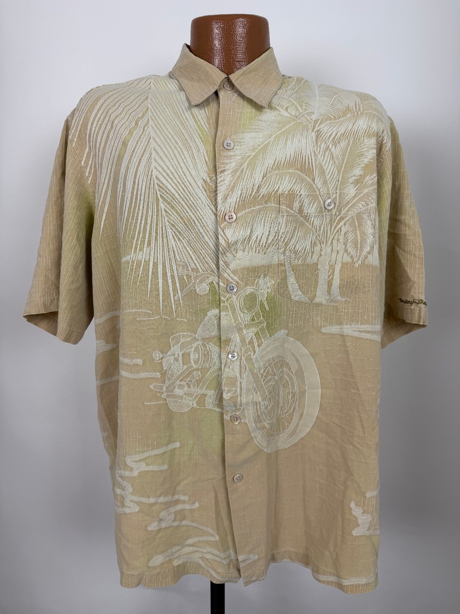 Harley Davidson Tori Richard Shirt Men Large Jacquard Biker