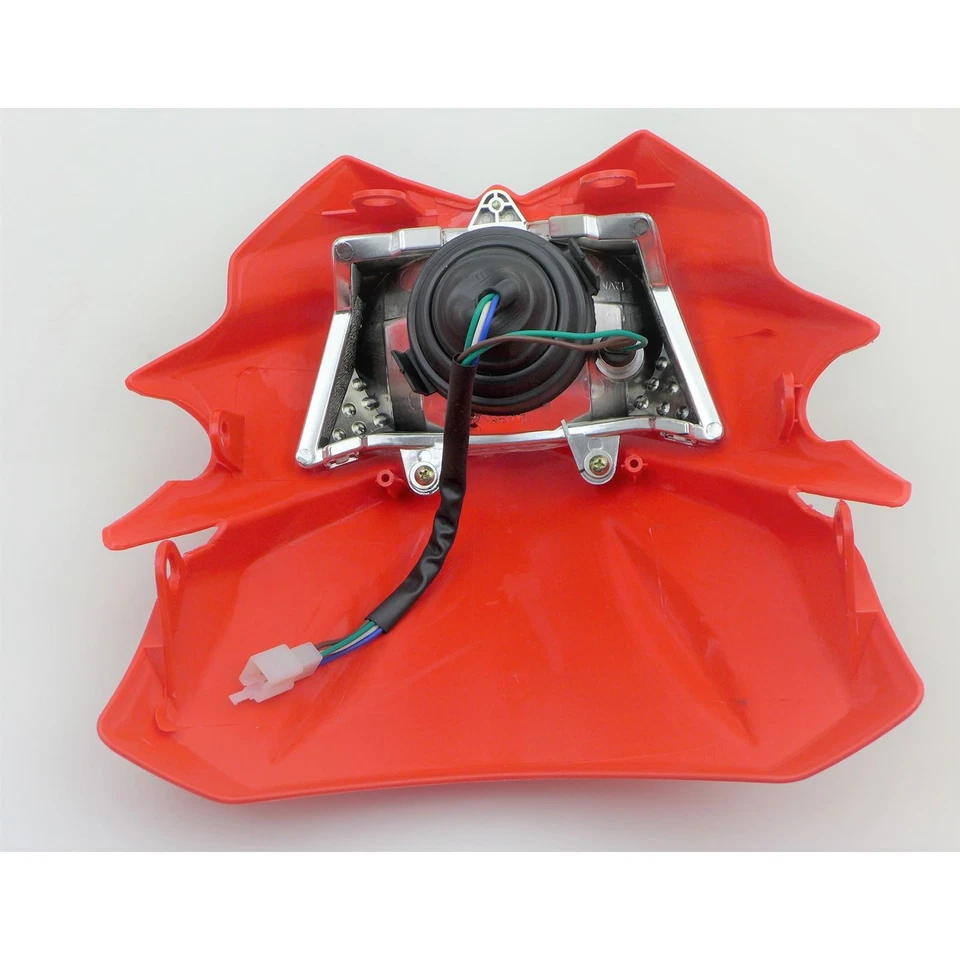 Faro Estilo Acerbis - Bicicleta Deportiva de Calle Dirtbike Enduro Offroad - Rojo 111-005 Foto 2 de 4