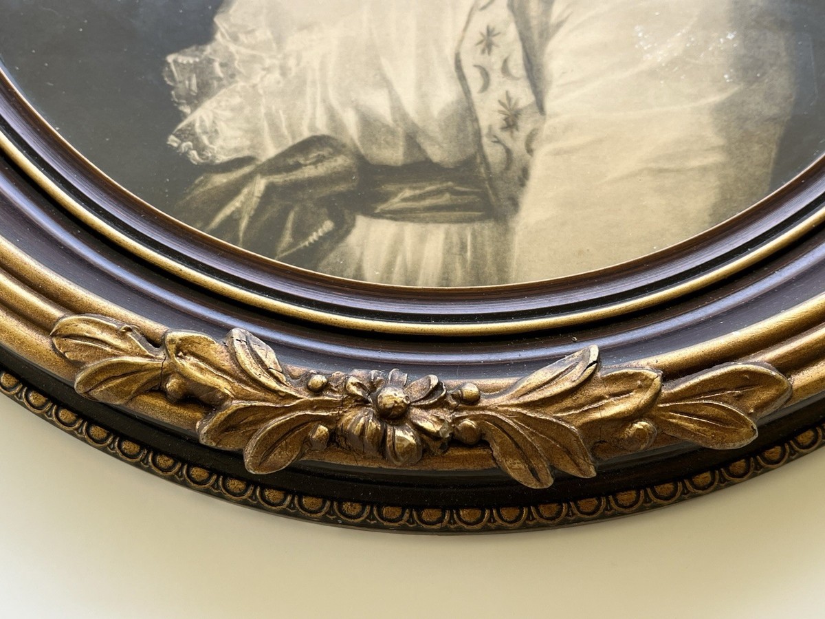 Antique Oval Victorian Portrait Princess Federica Of Prussia By