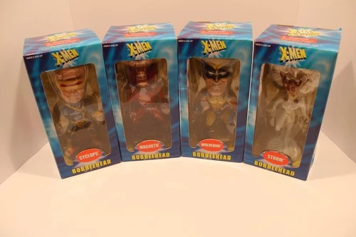 Toysite 2002 Marvel Xmen Lot of Four Wolverine, Storm, Magneto, Cyclops