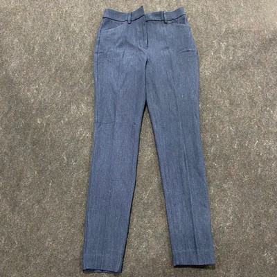 EXPRESS Editor High Waisted Skinny Pants Women's Size 2R Heather Blue 