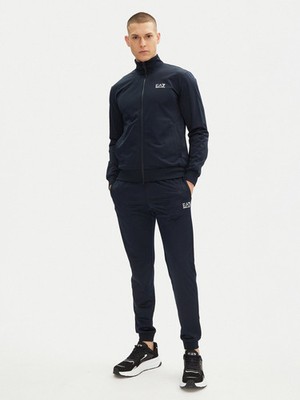 EA7 TUTA Herren Marineblau Trainingsanzug Sweatshirt + Hose PJHCZ-8NPV65-1562