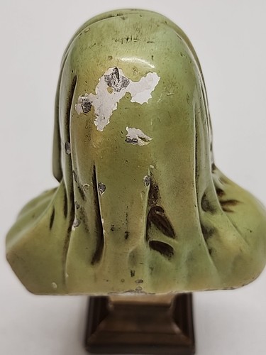Vintage Blessed VIRGIN Mary Bust Figurine 7" Chalkware Mid-Century MCM Christian - Picture 19 of 21
