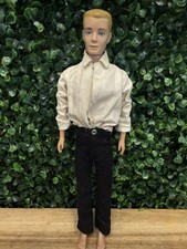 Vintage 1960s Ken Doll with Painted Blonde Hair in Original Swim Outfit — listing 4