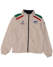 AUSTRALIAN L'ALPINA Mens Italia Tracksuit Top Jacket XS White Colourblock CM12