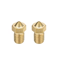 0.6mm 3D Printer Nozzle, Fit for V6, for 1.75mm Filament Brass 2pcs