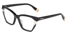 Furla VFU868V Eyeglasses Eye Glasses 700Y Shiny Black Authentic New 53mm Unisex