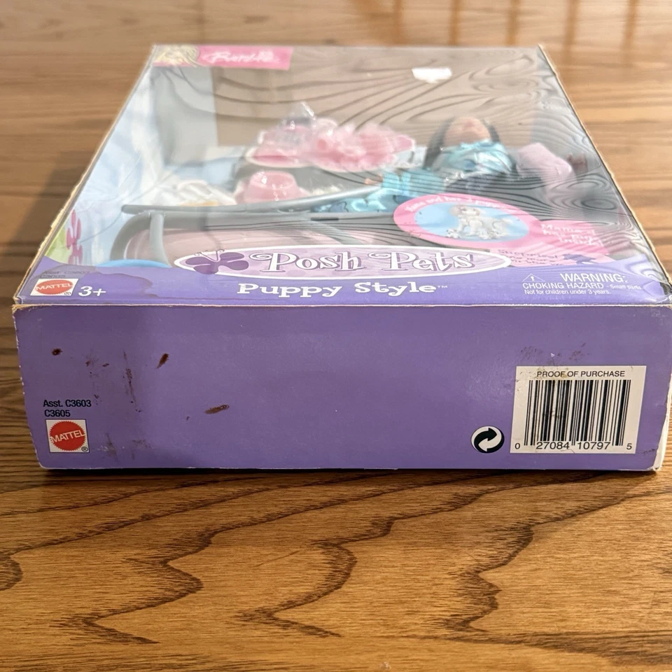 Barbie Posh Pets estilo cachorro Teresa 2003 Mattel C3605 C3603 vintage y raro nuevo en caja Foto 4 de 4