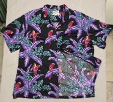 Vtg Paradise Found - Men's Size 3XL Hawaiian Shirt Magnum PI Made in Hawaii