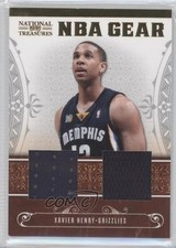 2010 Playoff National Treasures NBA Gear Materials Combos 36/99 Xavier Henry 2u3