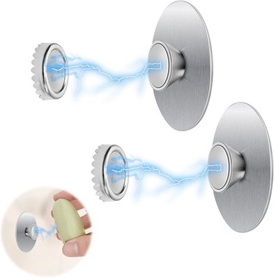 Soap Magnetic Holder, Pack of 2 Stainless Steel Soap Holder, Magnet, No Drill...