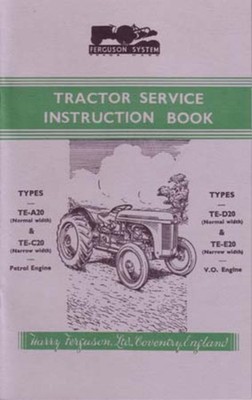 1948-1958 Ferguson TE Tractor Owner's Manual