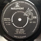 THE BEATLES "HEY JUDE" DP 570 VERY RARE UK EXPORT PRESS IN RARER PIC SLEEVE EX++
