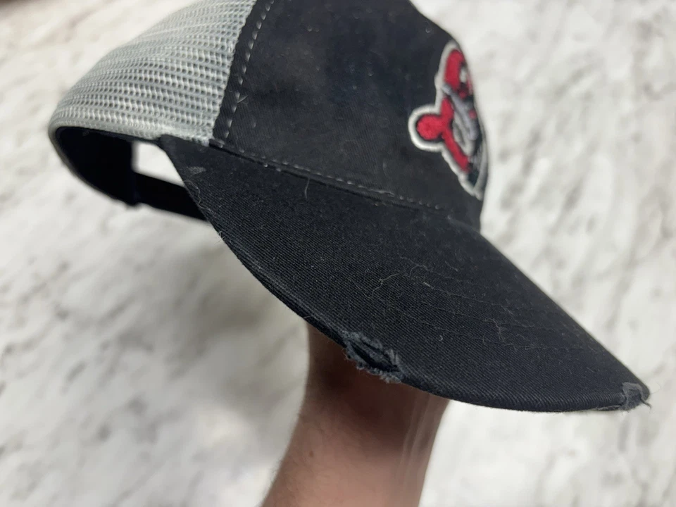 Great Lakes Loons Hat Gray Black Snap Back Baseball Cap Minor League Distressed - Image 4 of 4