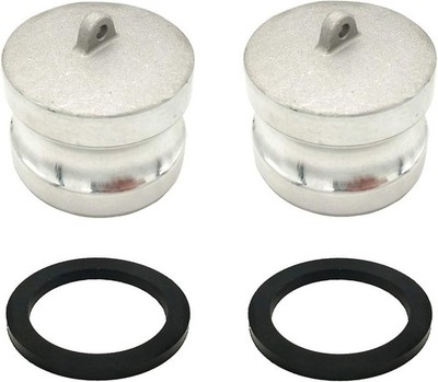 Aluminum Cam and Groove Fitting Type DP 0.5 Inch Dust Plug with Gasket 2 PCS