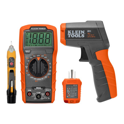 80067 Electrical Test Kit with IR Digital Thermometer, Multimeter, Non-Contact V