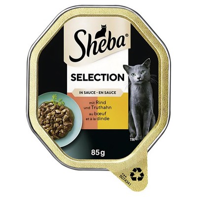 Sheba Selection Sauce Rind & Truthahn 85 g - 22 Stück, NEU