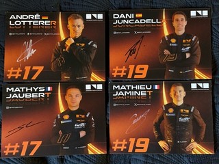 Genesis Magma Racing #17 #19 WEC Spa 2026 4 Karten Mit Autogramme
