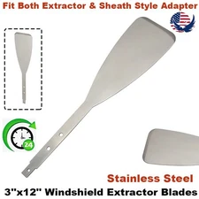 3''x12'' Windshield Extractor Blades / Auto Glass Removal Tool - Stainless Steel