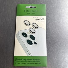 Kate Spade Aluminum Ring HD Camera Lens Protector for iPhone 14 Pro/ 14 Pro Max