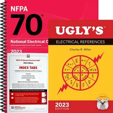 NFPA 70 National Electrical Code 2023 SPIRAL + Index Tabs + Ugly’s 2023- NEW