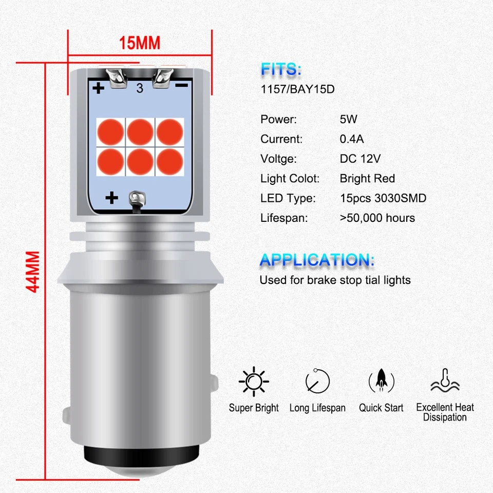 ПОЛНОСТЬЮ НАРУЖНЫЕ СВЕТОДИОДНЫЕ лампы и реле для 1970 - 1971 BARRACUDA & CHALLENGEENGER - Изображение 2 из 4