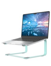SOUNDANCE Laptop Stand for Desk, Ergonomic Metal Computer Riser Blue