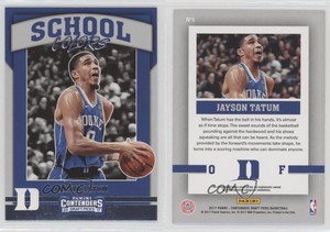 2017-18 Panini Contenders Draft Picks School Colors Jayson Tatum #5 Rookie RC