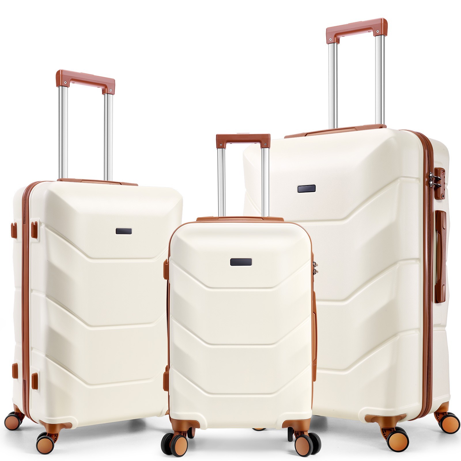 Set Lightweight Hardshell Carry On Suitcase With Tsa Lock