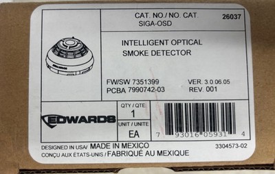 Edwards EST SIGA-OSD Signature Optical Smoke Detector