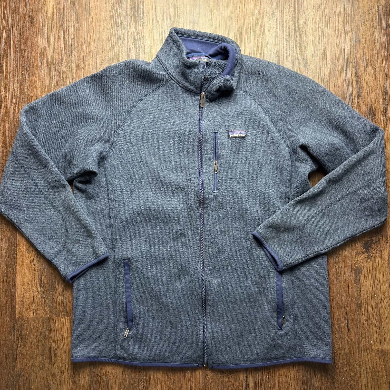 Patagonia Better Sweater Men’s Size XXL Blue Full Zip Fleece Outdoors Hiking