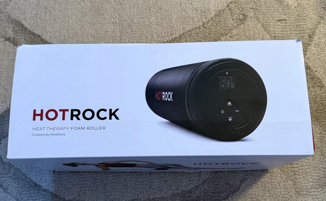 HOTROCK BY Medrock Heated Foam Back Massage Roller Legs Muscles Physical Therap