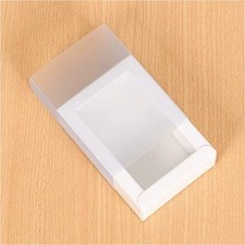 White Plastic Lidded Storage Box Matte Rectangular Free Standing Pack 25