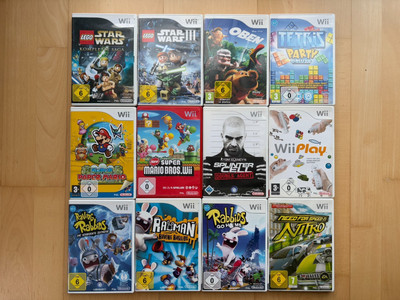 Nintendo Wii Spiele Auswahl OVP Paper Mario Bros Rabbids Tetris Lego Star Wars