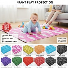 Child Hygienic To-Go Foldable Mats-Play Rugs-Cushioning Nap Time Mat-Odor-Resist