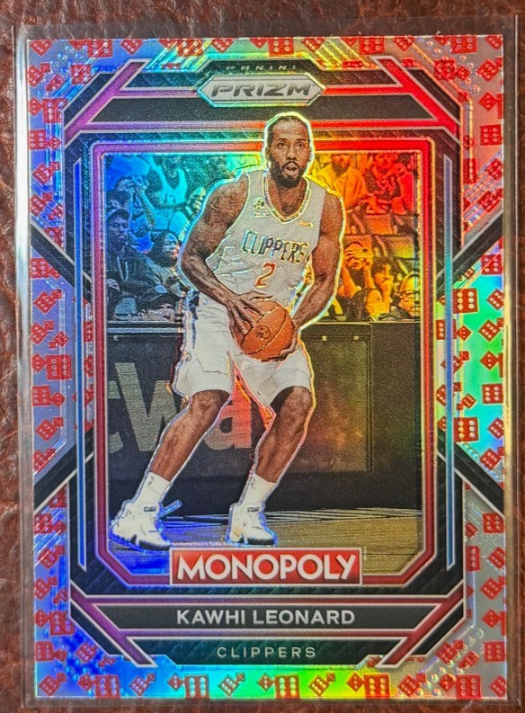 RARE RED DICE! 🎲 2022 Prizm MONOPOLY Kawhi Leonard #37 SSP Clippers 🔥