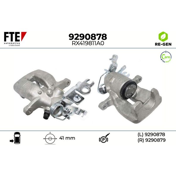 FTE 9290878 Bremssattel FüR VW Caddy 2KB 2KJ 2CB 2CJ 2KA 2KH 2CA 2CH-image