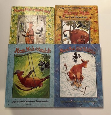 Mama Muh Lot of 4 HC books from Oetinger Jujja Tomas Wieslander Nordquist German